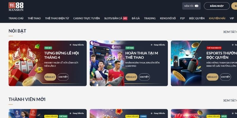 M88 chương trình khuyến mãi và sự kiện hấp dẫn